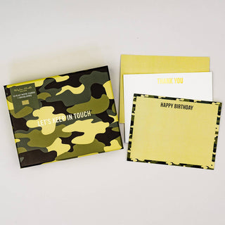 Camo/Gingham Boxed Note Cards